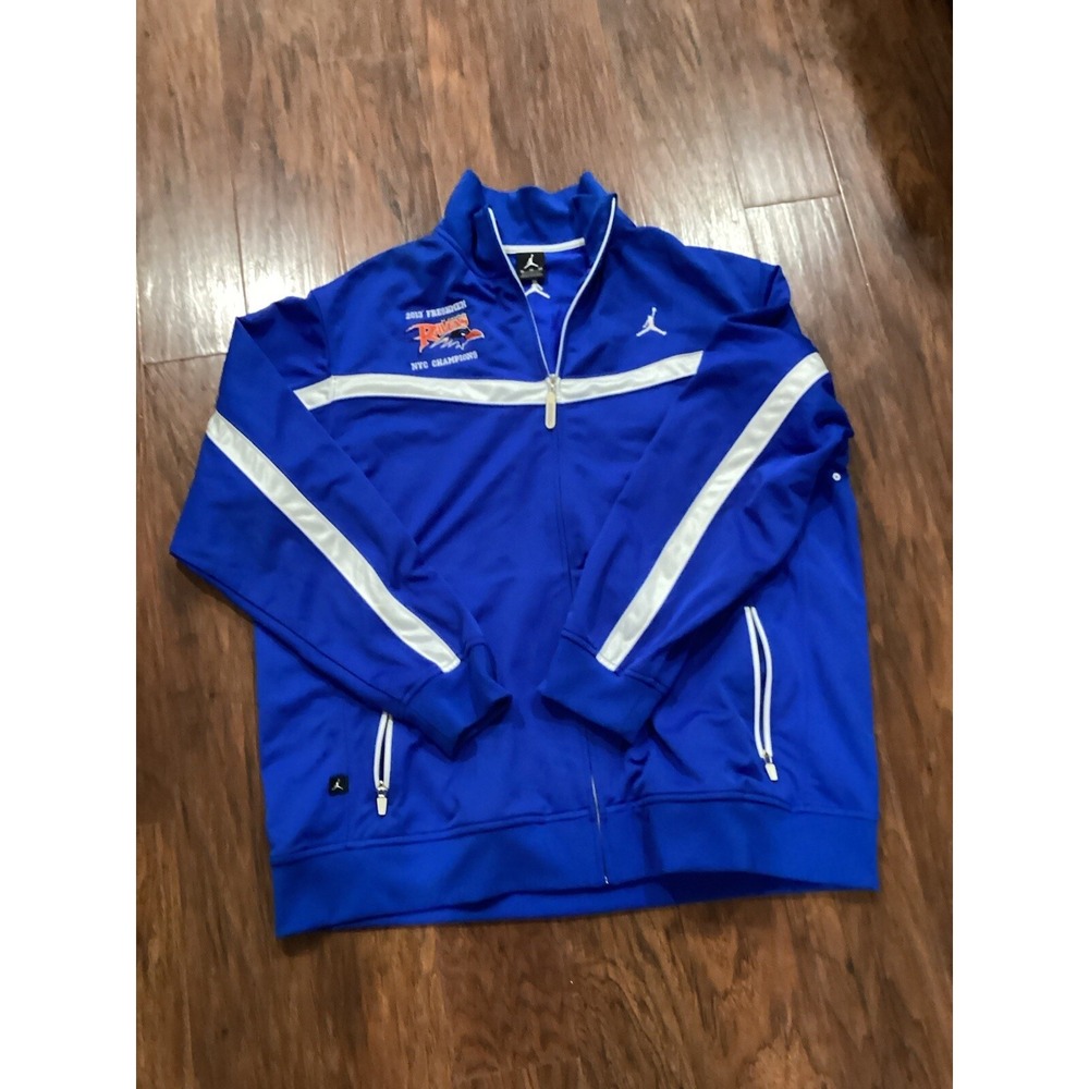Nike Air Jordan Full Zip Track Jacket Blue White Mens XL